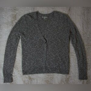 American Eagle Gray Knit Cardigan Women's Medium Button Up Soft Cozy Layering